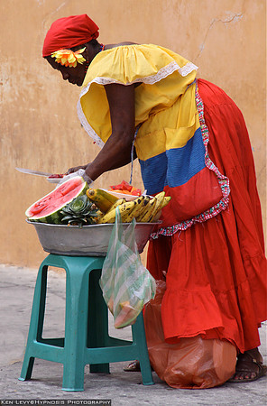 cutting fruit
