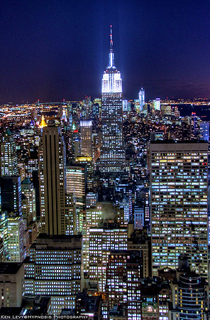 NYC skyline nighttime