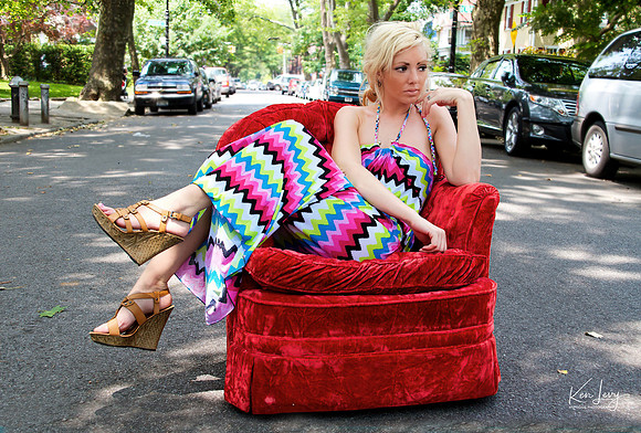 Sarah on chair